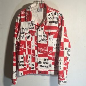 Coca-Cola Denim Trucker Jacket Womans sz L